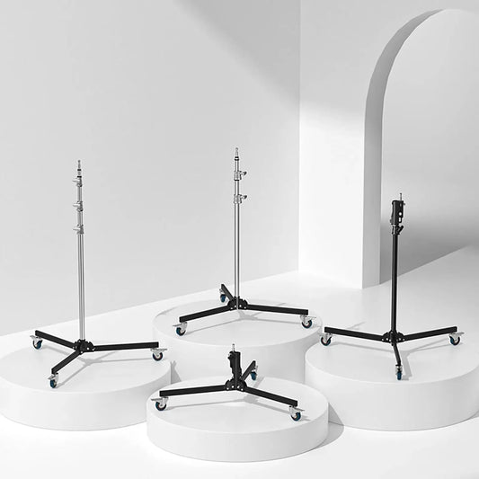 حامل عمود متحرك بقاعدة رولر من الفولاذ بطول 2.2 متر – 2.2m Steel Column Roller Stand