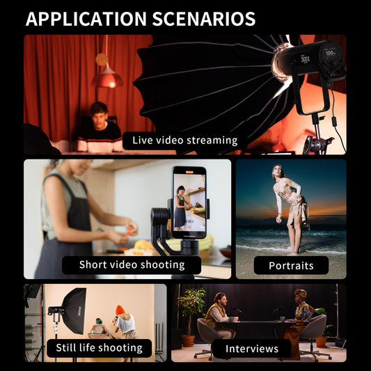 Apollo 200X 200W Bi-Color Point-Source LED - إضاءه استوديو ٢٠٠ واط بلونين