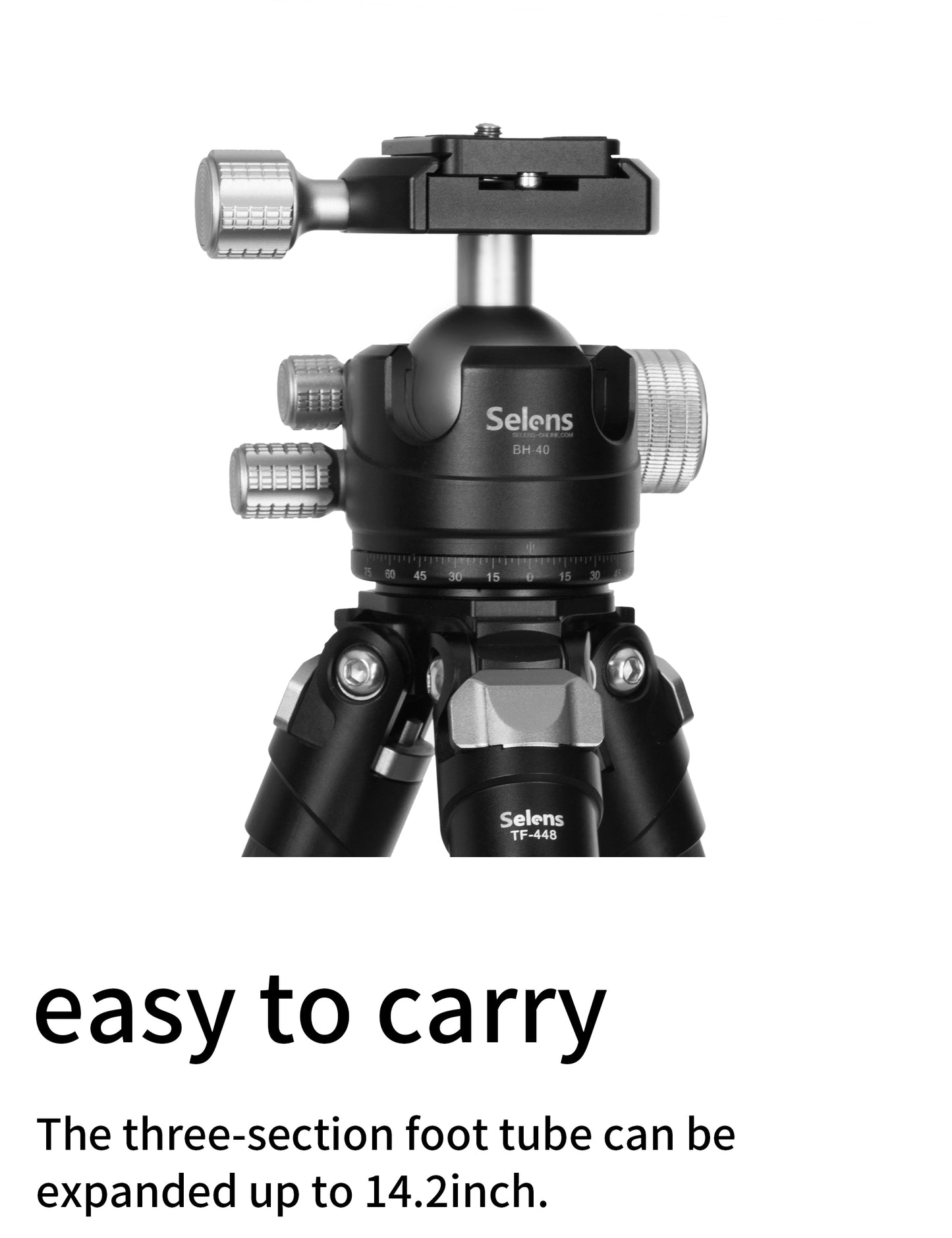 ترايبود صغير من ألياف الكربون – Carbon Fiber Mini Tripod (14.2 inch)