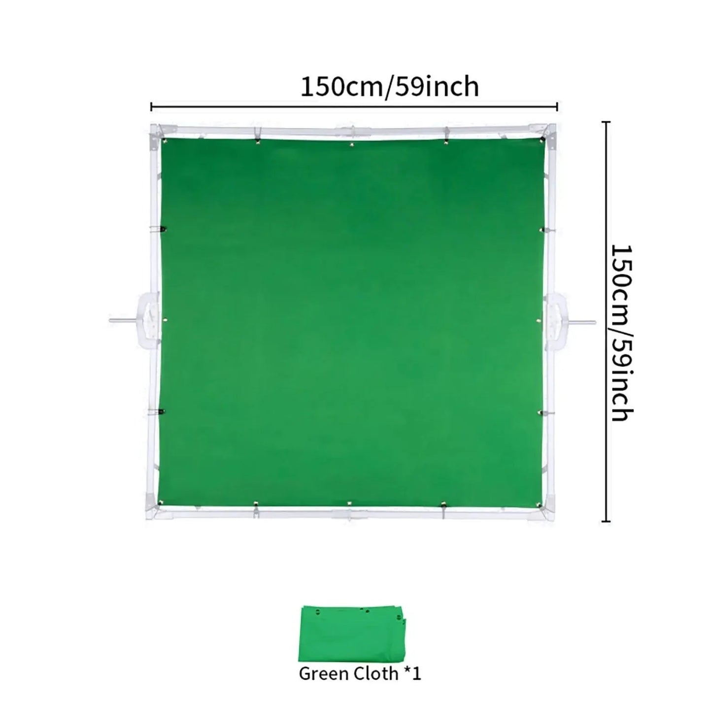 قماش أخضر للإطار | Green Cloth 1.5x1.5m for Frame
