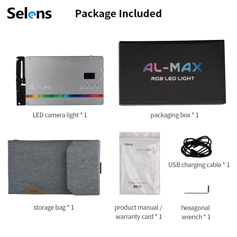 AL-Max – إضاءة LED محمولة احترافية ملونه (RGBWW Mini LED)