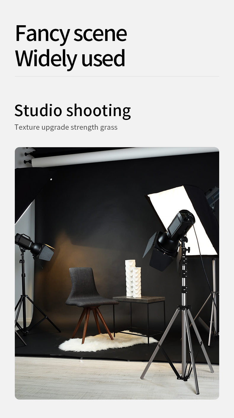 حامل الستانلس ستيل خفيف الوزن بطول 2.8 متر – 2.8m Stainless Steel Lightweight Light & Camera Stand
