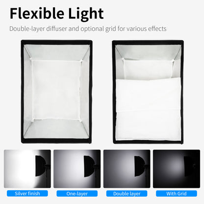 سوفت بوكس مستطيل 60×90 سم - Rectangular Softbox