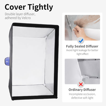 سوفت بوكس مستطيل 60×90 سم - Rectangular Softbox