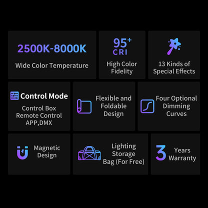 Flexipanel 100S Pro 100W RGBWW LED Flexible Fabric Light -  إضاءة قماشيه قابله للطي ١٠٠ واط