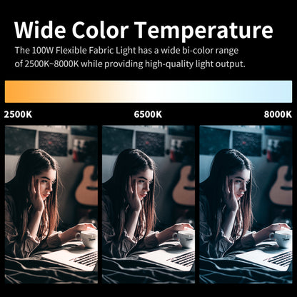 Flexipanel 100S Pro 100W RGBWW LED Flexible Fabric Light -  إضاءة قماشيه قابله للطي ١٠٠ واط