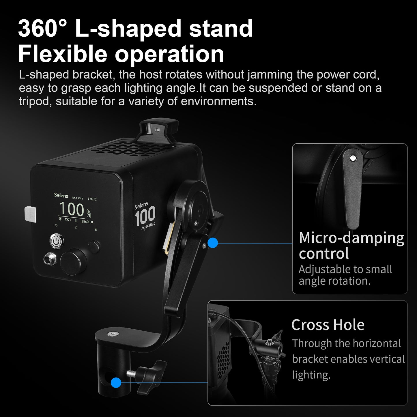 Apollo 100X 100W Bi-Color Point-Source LED - إضاءه مركزيه ١٠٠ واط لونين