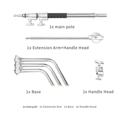 حامل C-Stand 20 إنش مع ذراع ومشبك – 20" C-Stand with Grip Head & Arm