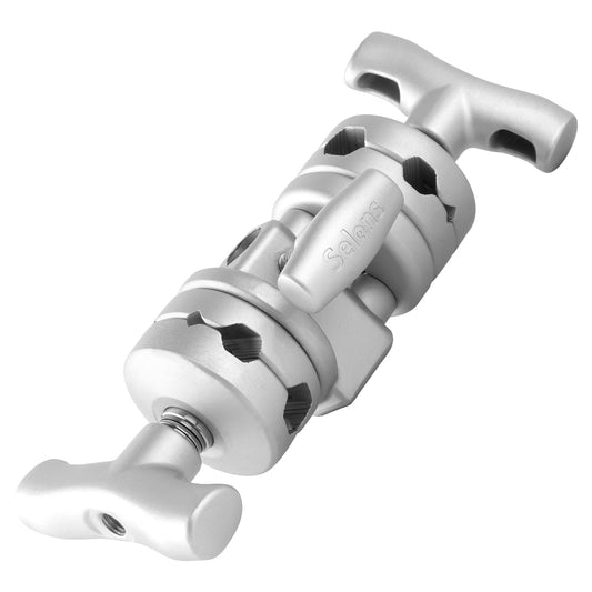 رأس تثبيت مزدوج (فضي / أسود) – Double Gag Grip Head (Silver / Black)