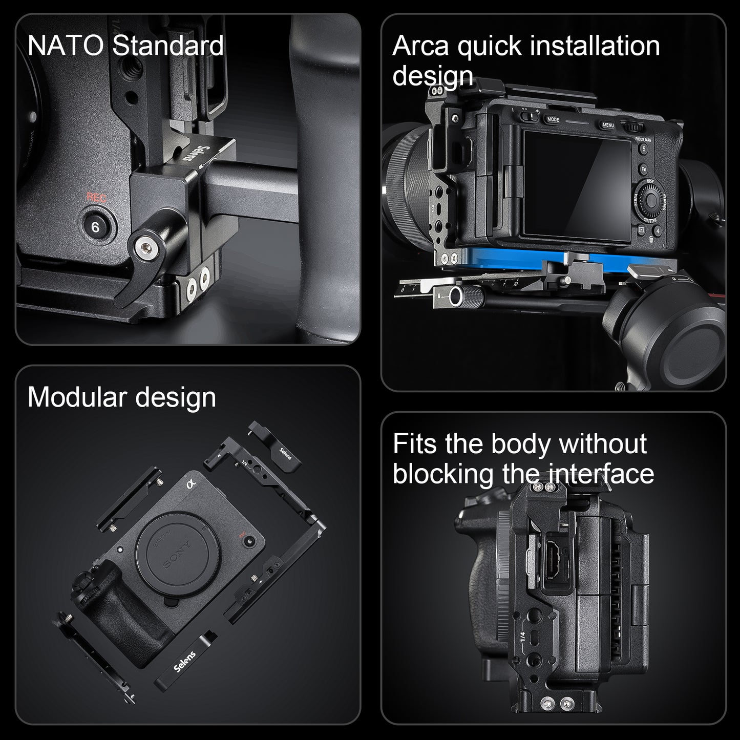 هيكل حماية للكاميرات سوني FX3 / FX30 – Sony FX3 / FX30 Camera Cage