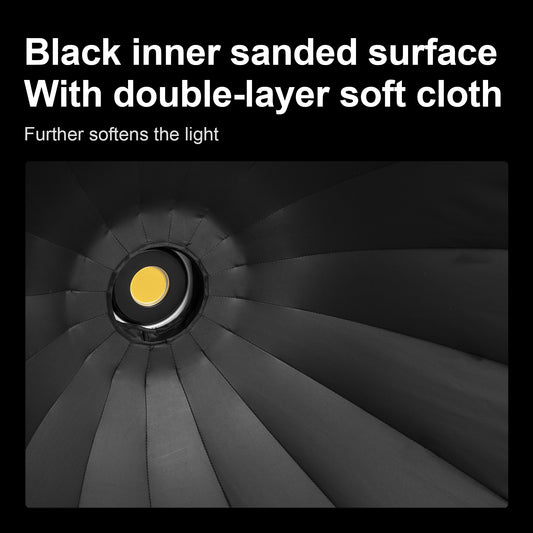 سوفت بوكس دائري أسود | Circular Black Softbox 70cm