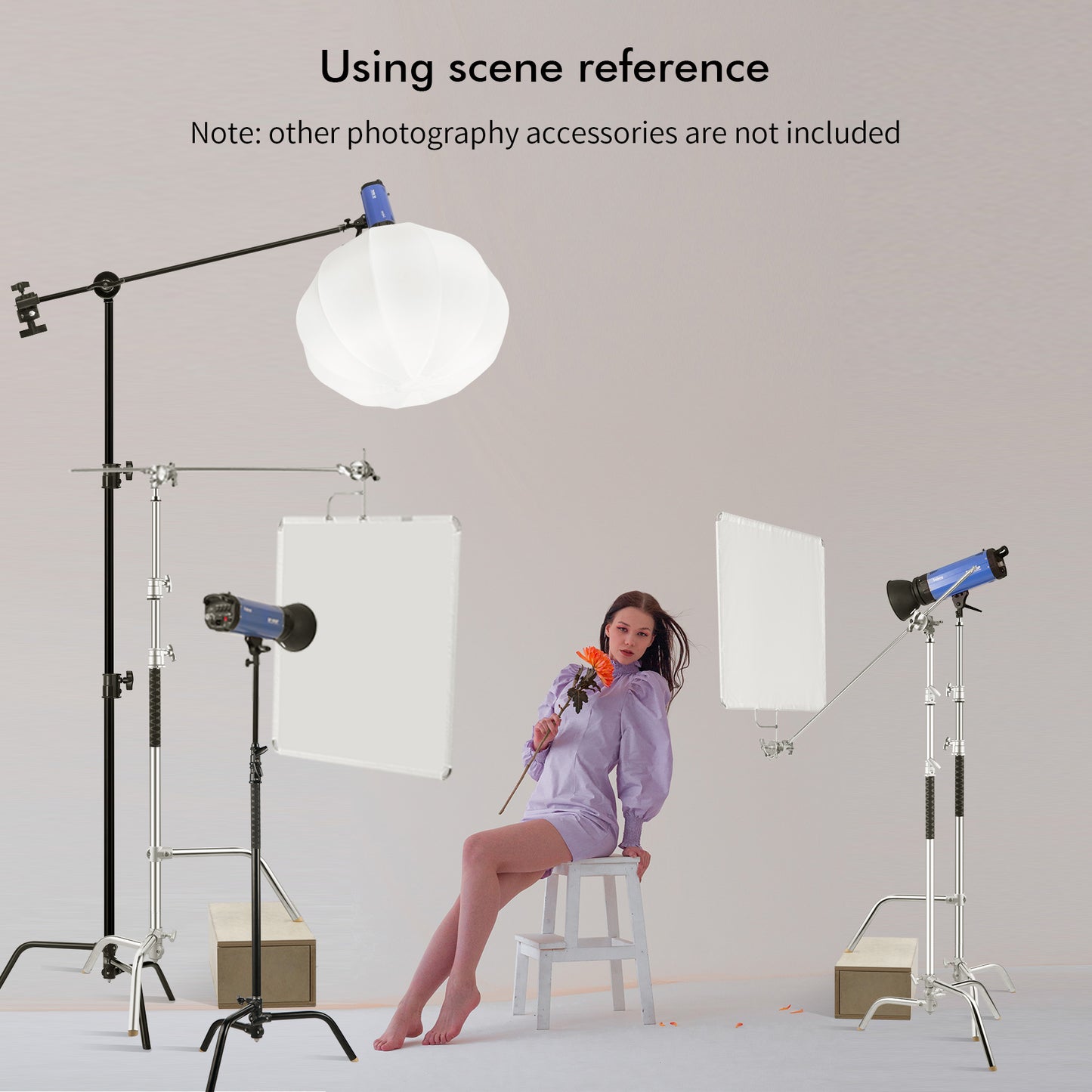 حامل C-Stand 40 إنش بقاعدة رجل متحركة – 40" C-Stand with Sliding Leg