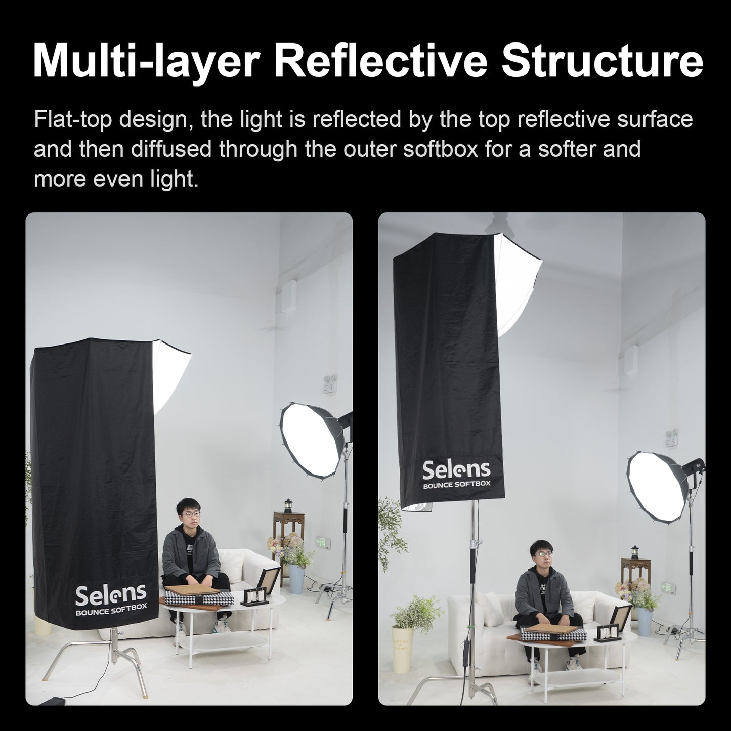 Octagon Bounce Softbox 110 cm | سوفت بوكس عاكس ثماني
