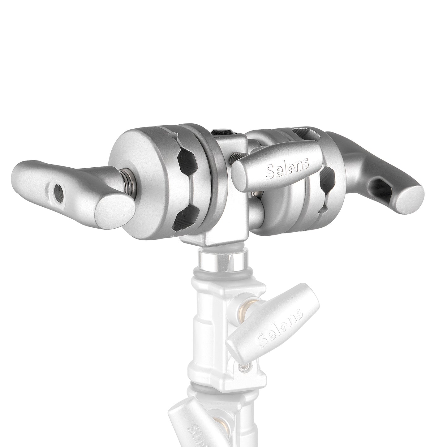 رأس تثبيت مزدوج (فضي / أسود) – Double Gag Grip Head (Silver / Black)