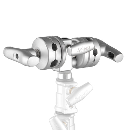 رأس تثبيت مزدوج (فضي / أسود) – Double Gag Grip Head (Silver / Black)