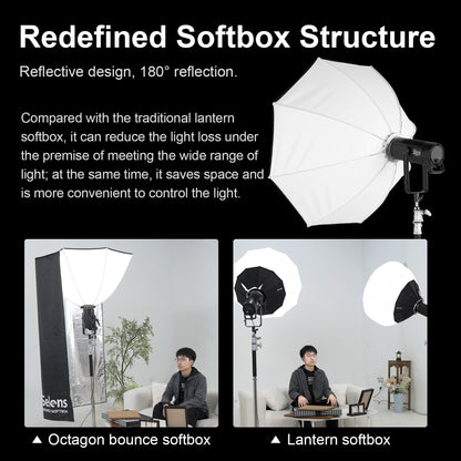 Octagon Bounce Softbox 110 cm | سوفت بوكس عاكس ثماني