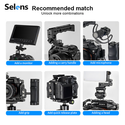هيكل حماية للكاميرات سوني Alpha – Sony Alpha Camera Cage (A7 III / A7R III / A9 / A7 IV / A1 / A7S III / A7R IV / A7R V)