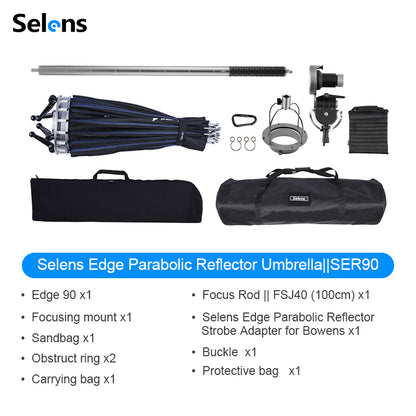 SER90 Edge Parabolic Reflector Kit – مجموعه العاكس البارابوليكي الحاد SER90