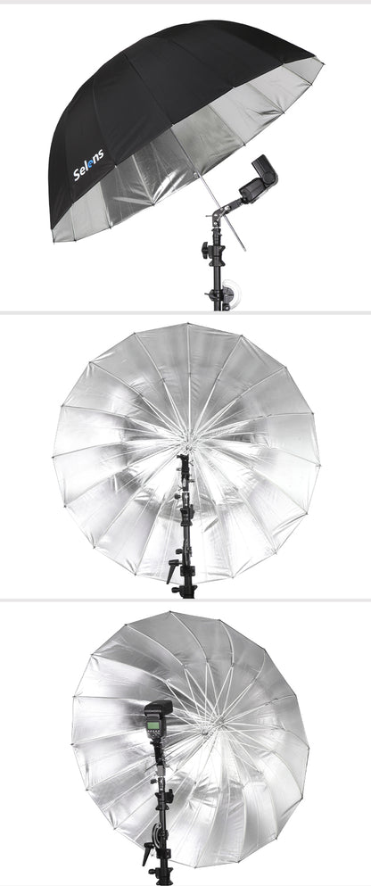 مظلة عاكسه فضية   Umbrella Deep Silver U51-R 130cm