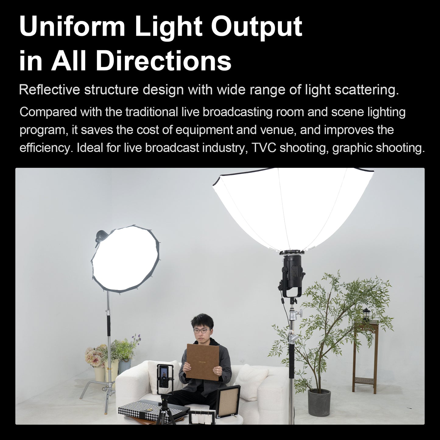 Octagon Bounce Softbox 110 cm | سوفت بوكس عاكس ثماني