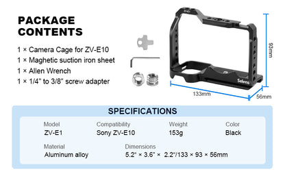 هيكل حماية للكاميرا سوني ZV-E1  – Sony ZV-E1 Camera Cage
