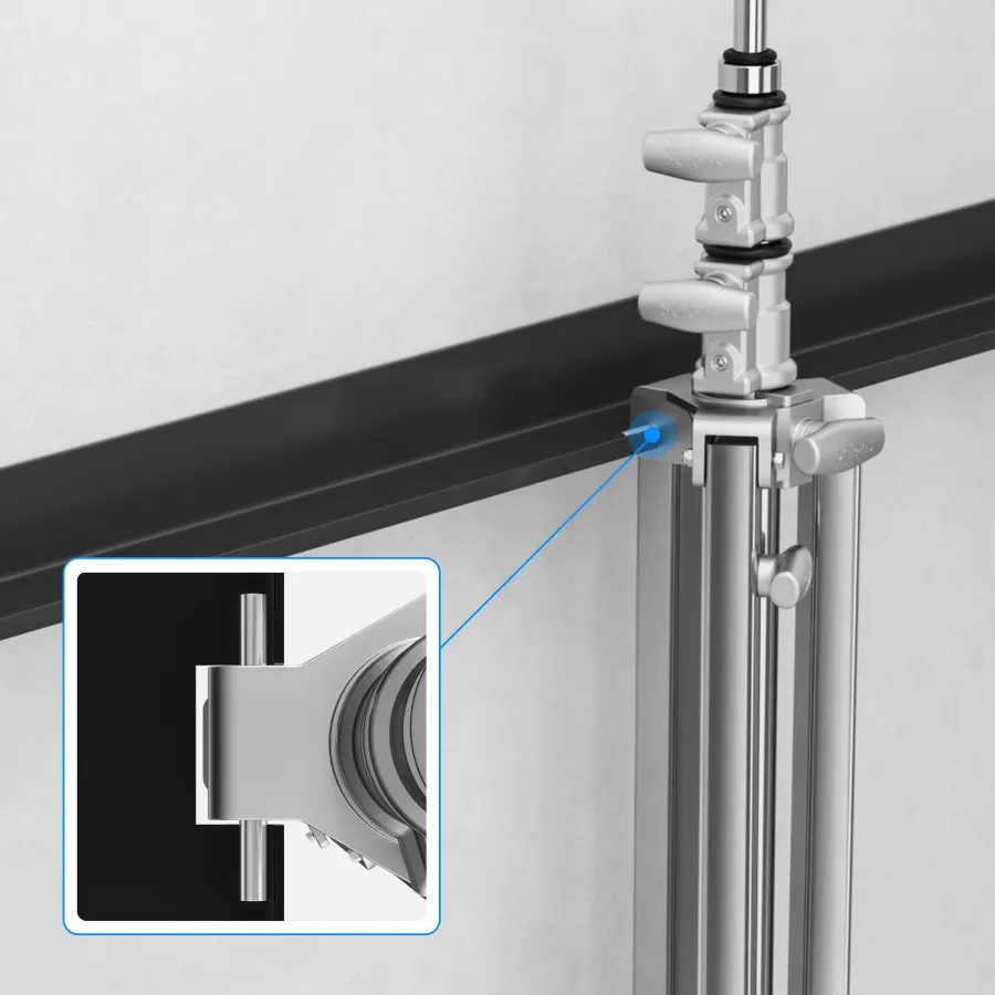 حامل قوي فضي – Silver Heavy Duty Stand (2.2m / 3m)