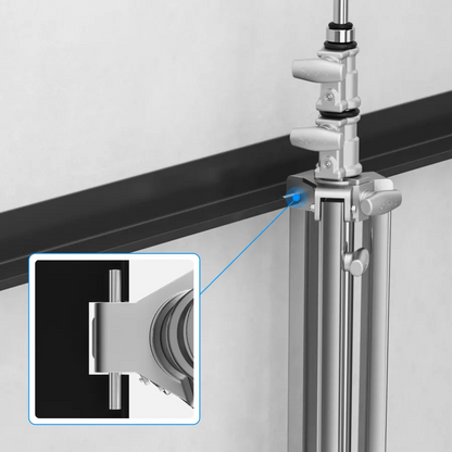 حامل قوي فضي – Silver Heavy Duty Stand (2.2m / 3m)