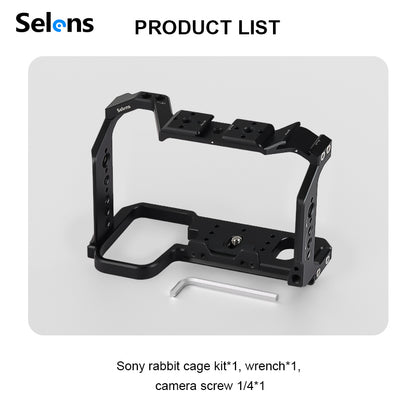 هيكل حماية للكاميرات سوني Alpha – Sony Alpha Camera Cage (A7 III / A7R III / A9 / A7 IV / A1 / A7S III / A7R IV / A7R V)