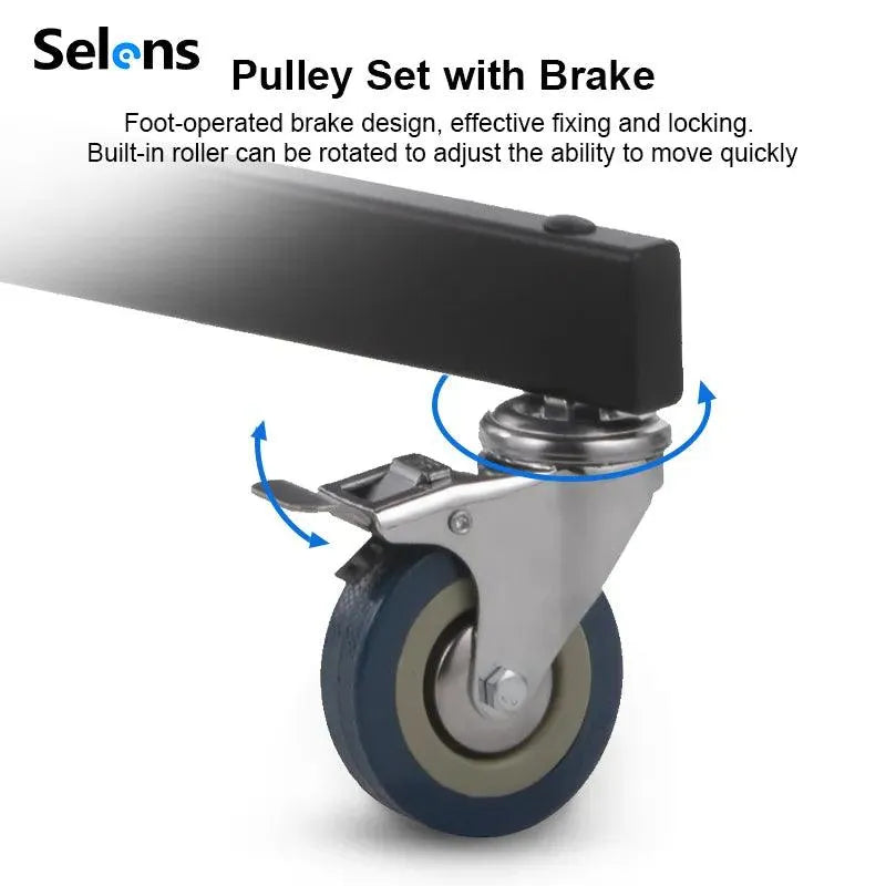 حامل إضاءة بعجلات مع آلية رفع يدوية – Wind-Up Roller Stand