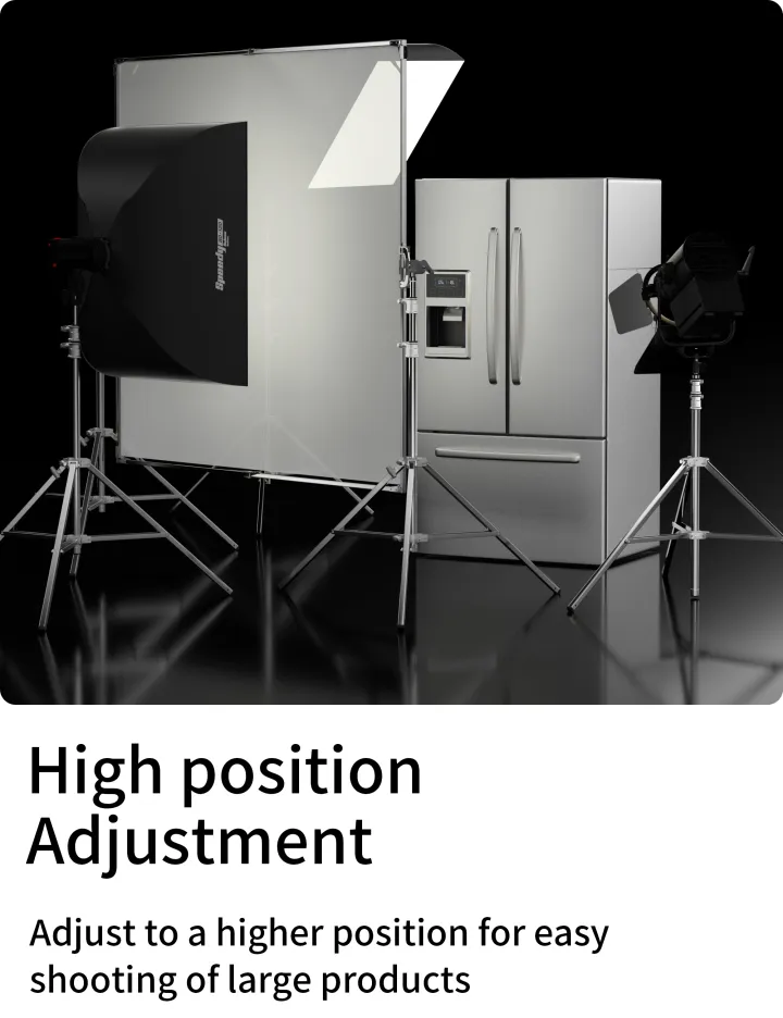 حامل قوي فضي – Silver Heavy Duty Stand (2.2m / 3m)