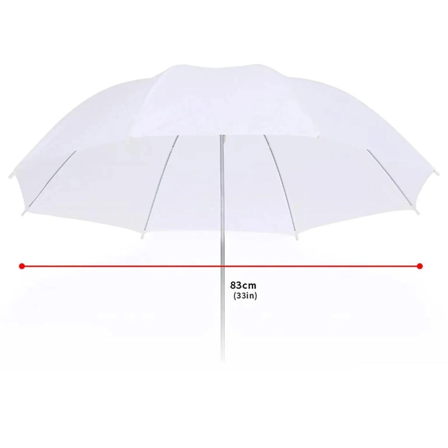 مظلة إضاءة واسعه شبه شفافة 33 إنش – 33" Shallow Translucent Umbrella