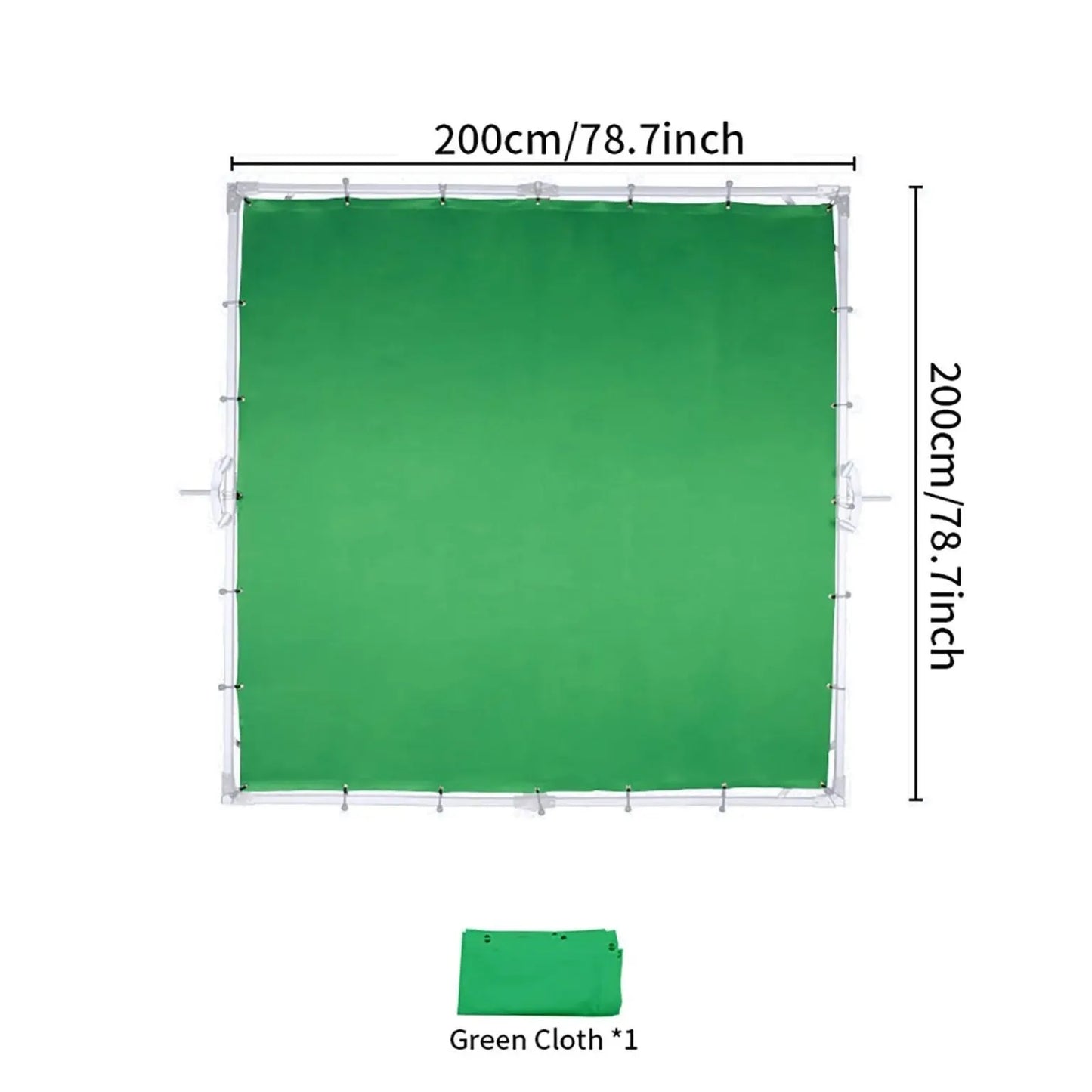 قماش أخضر للإطار | Green Cloth 2x2m for Frame