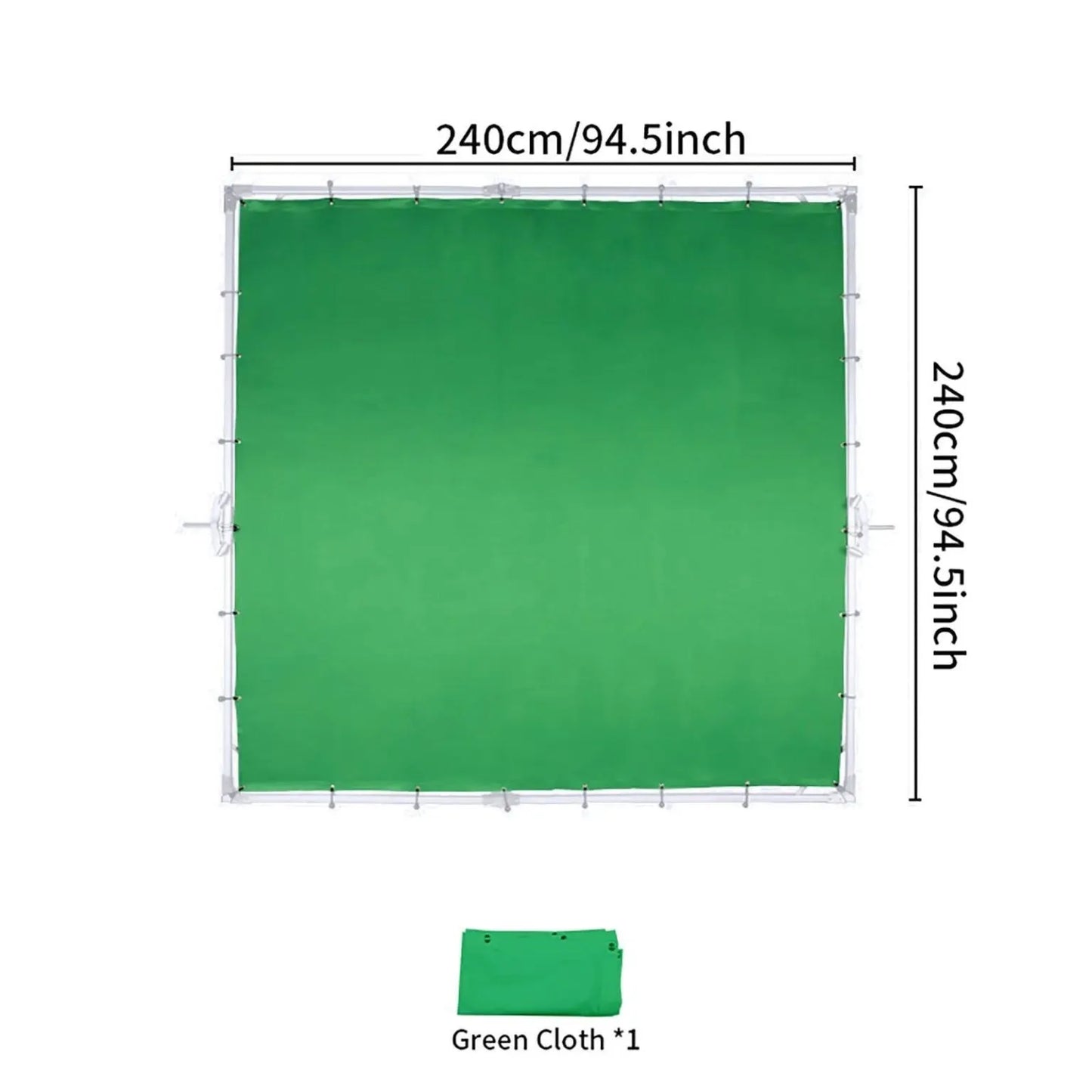 قماش أخضر للإطار | Green Cloth 2.4x2.4m for Frame