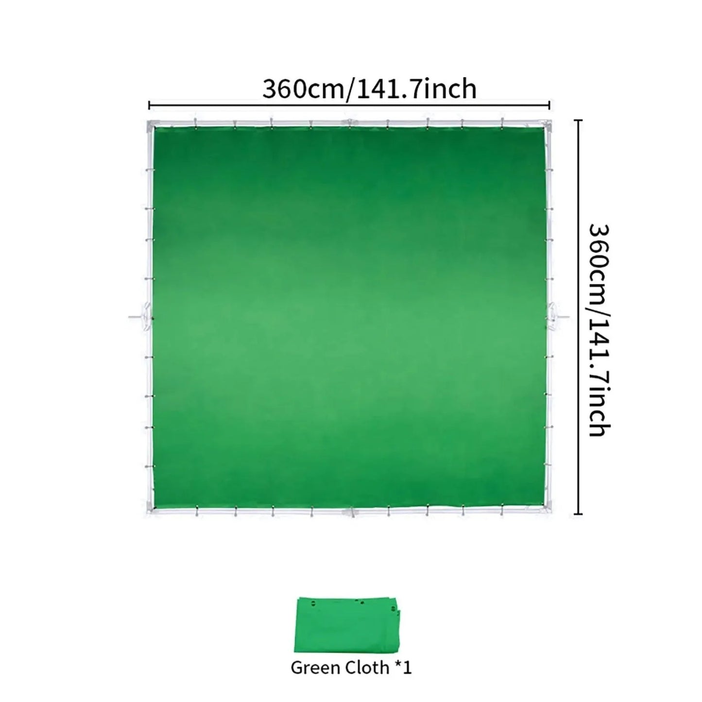قماش أخضر للإطار | Green Cloth 3.6x3.6m for Frame