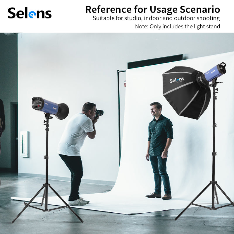 حامل للإضاءة والكاميرا بطول 2.6 متر – 2.6m Light & Camera Stand
