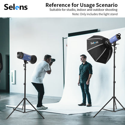 حامل للإضاءة والكاميرا بطول 2.6 متر – 2.6m Light & Camera Stand