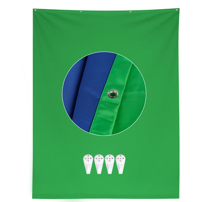 خلفية تصوير مزدوجة (أزرق / أخضر) – Double-Sided Background (Blue/Green) 150×200 cm