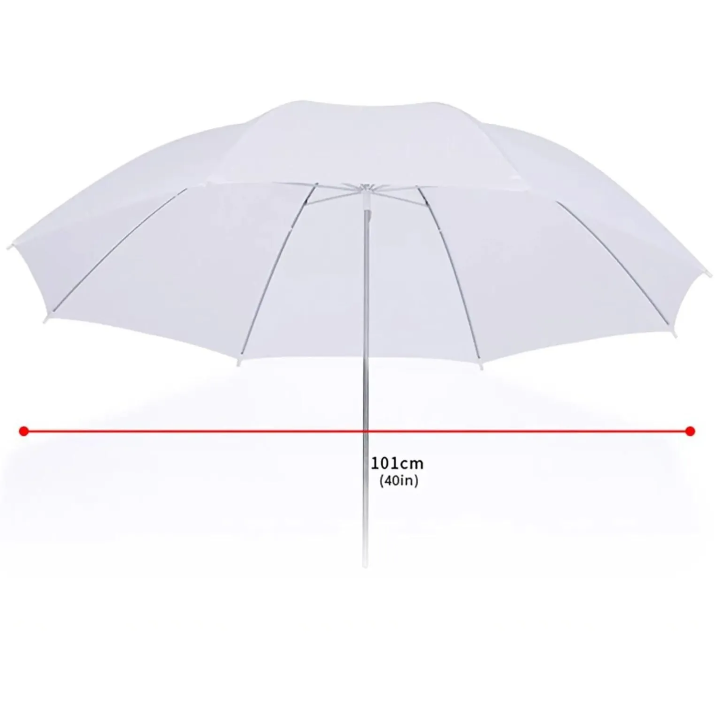 مظلة إضاءة واسعة شبه شفافة 40 إنش – 40" Wide Translucent Umbrella