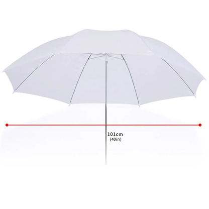 مظلة إضاءة واسعة شبه شفافة 40 إنش – 40" Wide Translucent Umbrella