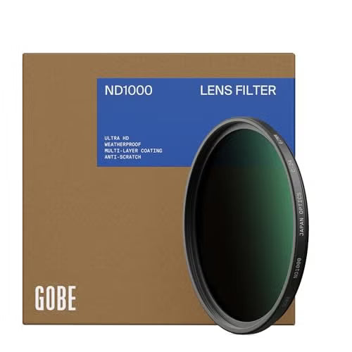 فلتر Gobe ND1000 – تقليل 10 درجات إضاءة (ND ثابت)